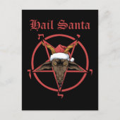 クリスマスヘイルサンタタニスヤギSatan Baphomet ポストカード (正面)