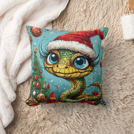 クリスマスヘビ クッション (ブランケット)