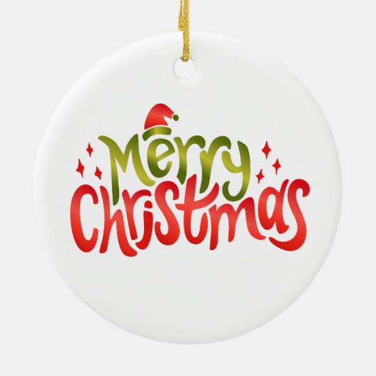 クリスマスヘビ セラミックオーナメント (裏面)