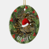 クリスマスヘビ セラミックオーナメント (右)