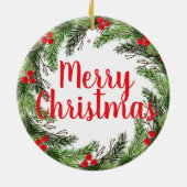 クリスマスヘビ セラミックオーナメント (裏面)