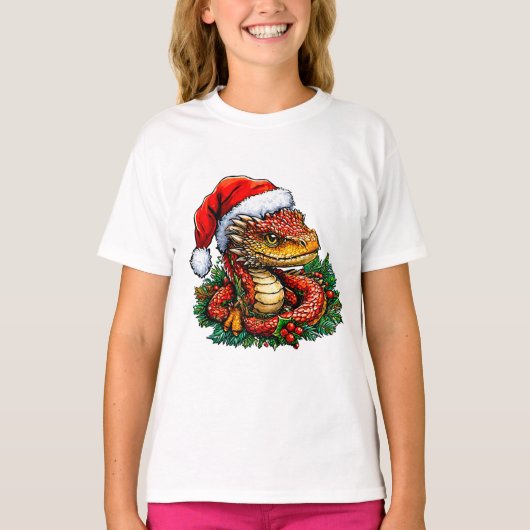 クリスマスヘビ Tシャツ (正面)