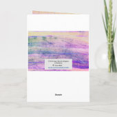 クリスマスヘラルドエンジェル平和 カード (裏面)