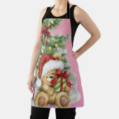 クリスマスベアとツリー装飾 エプロン (インサイチュ)