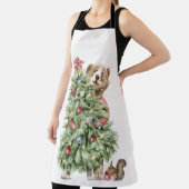 クリスマスベアと木 エプロン (インサイチュ)