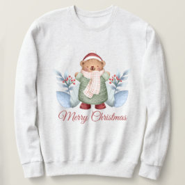 クリスマスベアの汗シャツ スウェットシャツ