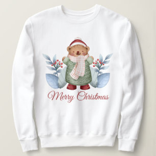 クリスマスベアの汗シャツ スウェットシャツ