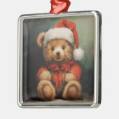 クリスマスベアオーナメント メタルオーナメント (左)