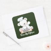 クリスマスベアベーキングキッチンシール スクエアシール (封筒)