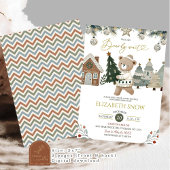 クリスマスベアリーウェイトベイビーシャワー 招待状