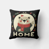 クリスマスベアーに帰る クッション (裏面)