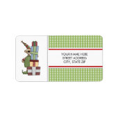 クリスマスベアーアドレスの宛名ラベル ラベル (正面)