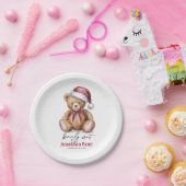 クリスマスベアーウォーター色bearly待ち赤ちゃんシャワー ペーパープレート (パーティー)