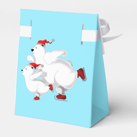 クリスマスベアーギフトボックス フェイバーボックス (裏面サイド)