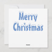 クリスマスベアーグリーティングカード シーズンカード (裏面)