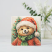 クリスマスベアーグリーティングカード シーズンカード (スタンド正面)