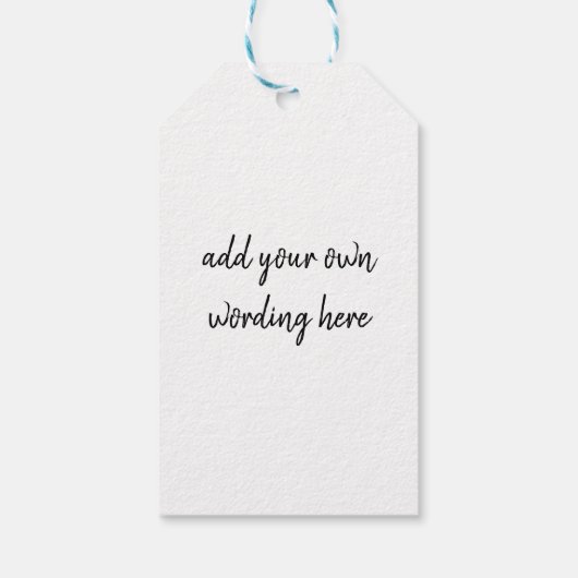 クリスマスベアージャンパーを持っていメリーる ギフトタグ (裏面)