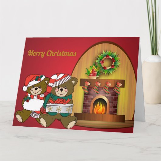 クリスマスベアーズクリスマス カード (正面)