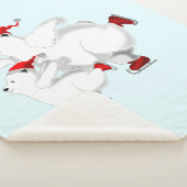 クリスマスベアーズシェルパブランケット – カスタマイズ可能 シェルパブランケット (3/4)