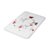 クリスマスベアーズバスマット – カスタマイズ可能 バスマット (アングル)