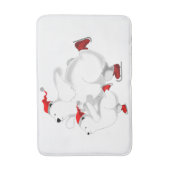 クリスマスベアーズバスマット – カスタマイズ可能 バスマット (正面縦)