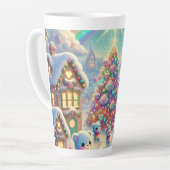 クリスマスベアーズ カフェラテマグ (左アングル)