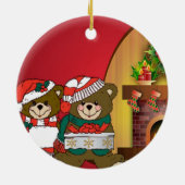 クリスマスベアーズ セラミックオーナメント (裏面)