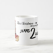 クリスマスベアーチェンジージーンズ(レギンス) コーヒーマグカップ (中央)