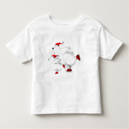 クリスマスベアートドラーTシャツ トドラーTシャツ