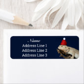 クリスマスベアードドラゴンリザード差出人住所 ラベル (インサイチュ)