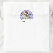 クリスマスベアードドラゴン ラウンドシール (バッグ)