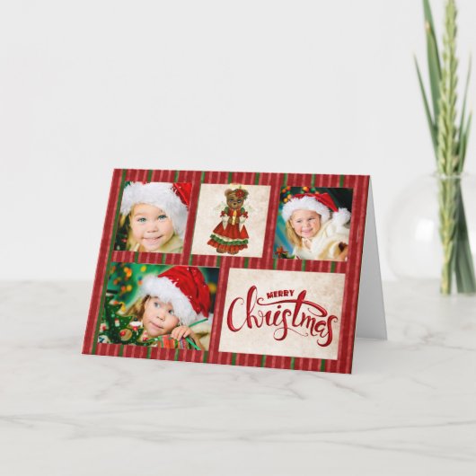 クリスマスベアーフォトクリスマスカード シーズンカード (正面)