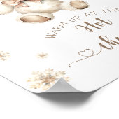 クリスマスベアーホットチョコレートバー ポスター (角)