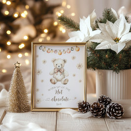 クリスマスベアーホットチョコレートバー ポスター