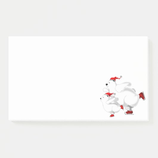 クリスマスベア付箋紙 ポストイット (正面)