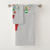 クリスマスベア枝ツリー – メリークリスマス バスタオルセット (インサイチュ)