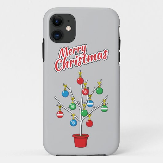 クリスマスベア枝ツリー – メリークリスマス Case-Mate iPhoneケース (裏面)
