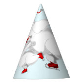 クリスマスベア紙パーティー帽子 パーティーハット (正面)