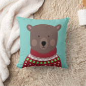 クリスマスベア クッション (ブランケット)