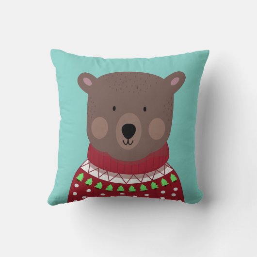 クリスマスベア クッション (裏面)