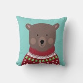 クリスマスベア クッション (正面)