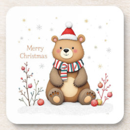 クリスマスベア コースター
