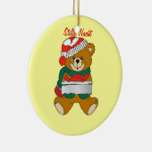 クリスマスベア セラミックオーナメント (右)
