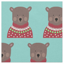 クリスマスベア ファブリック