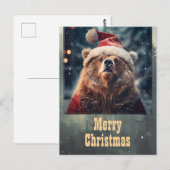 クリスマスベア ポストカード (正面/裏面)