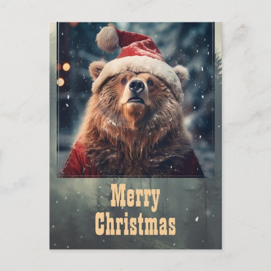 クリスマスベア ポストカード (正面)