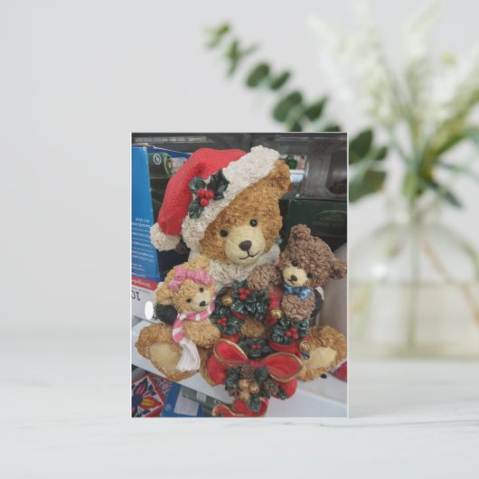クリスマスベア ポストカード (スタンド正面)