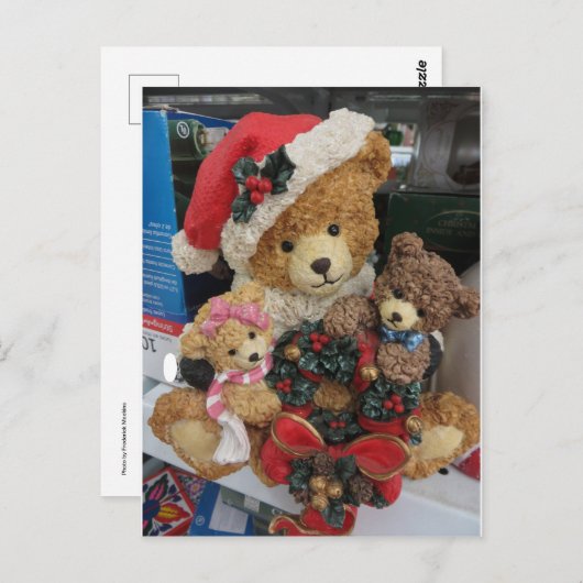 クリスマスベア ポストカード (正面/裏面)