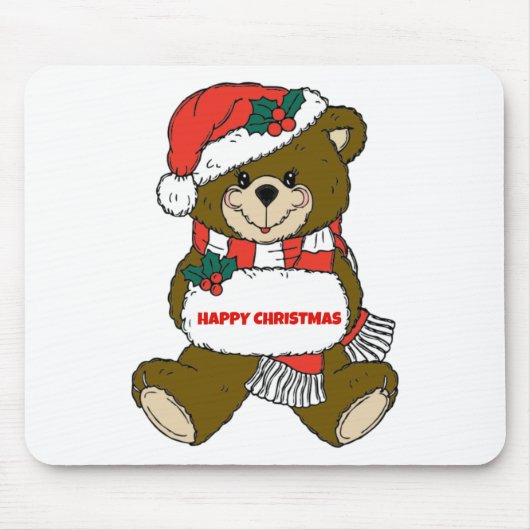 クリスマスベア マウスパッド (正面)