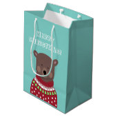 クリスマスベア ミディアムペーパーバッグ (裏面アングル)